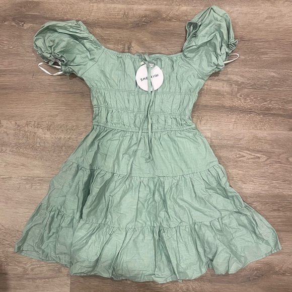 Green Mini Dress - Picture 1 of 2